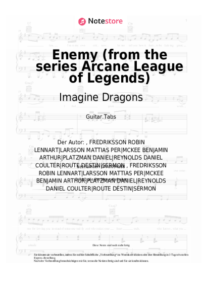 undefined Imagine Dragons - Enemy (from the series Arcane League of Legends)