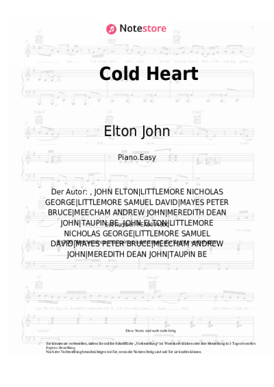 undefined Elton John, Dua Lipa - Cold Heart