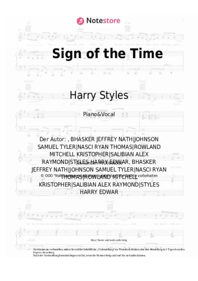 undefined Harry Styles - Sign of the Time